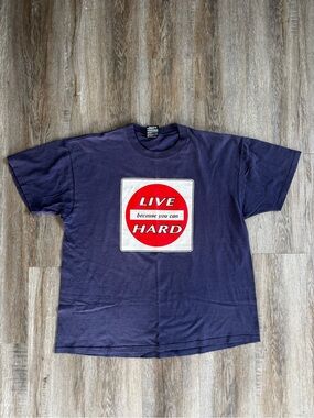 Vintage “Live Hard Because You Can” Single Stitch T-Shirt